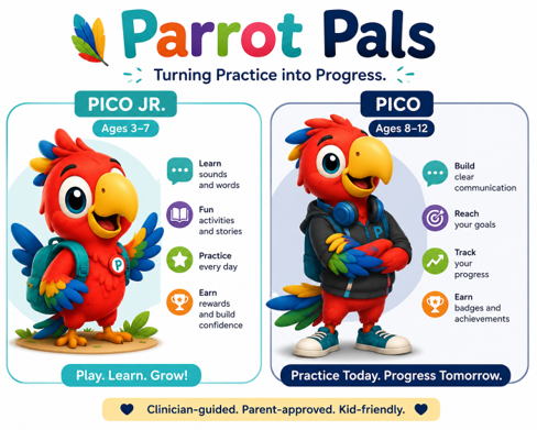 Parrot Pals Speech Therapy